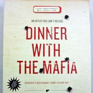 Dinner with the Mafia Murder Mystery Game Trivia CD Invitations Recipes for 8